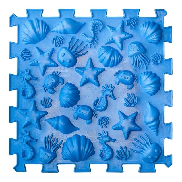 Puzzle "Mix" 6 prvkov - Huby - Modrá
