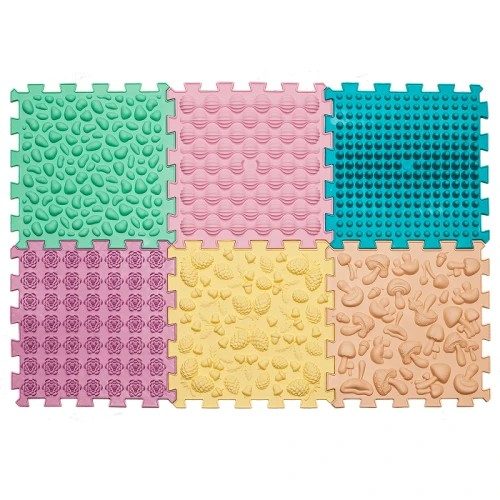 Masážna podložka Puzzle Mix Pastel - 12740