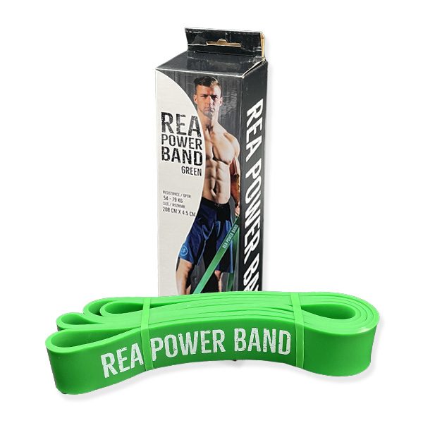 Rea Power Band odporová guma - zelená 54 – 79 kg