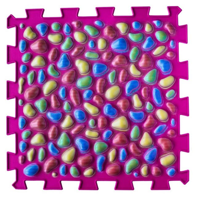 Puzzle "Mix" 6 prvkov - kamienok - Ružová
