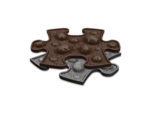 Ortopedická podložka - Orechy mini mäkké - Hnedá