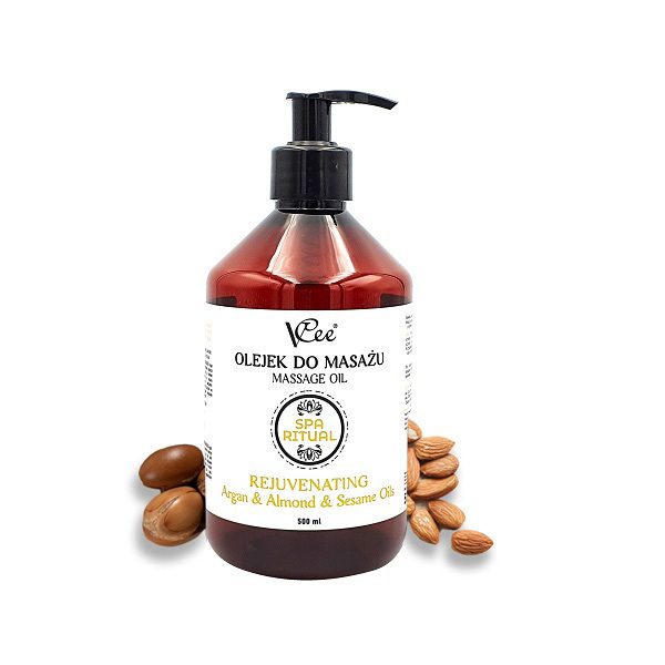 Prírodný vegánsky masážny olej Vcee 500 ml - rôzne vôňe - 6860/ARG