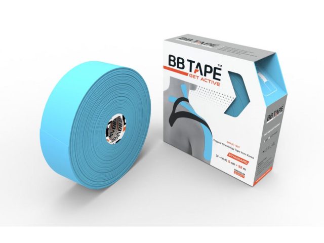 BB Tape JUMBO - kineziologický tejp 5 cm x 32 m - rôzne farby - Čierna