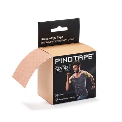 Pino Tape Sport – Kineziologický tejp 5 cm x 5 m - rôzne farby - Béžová