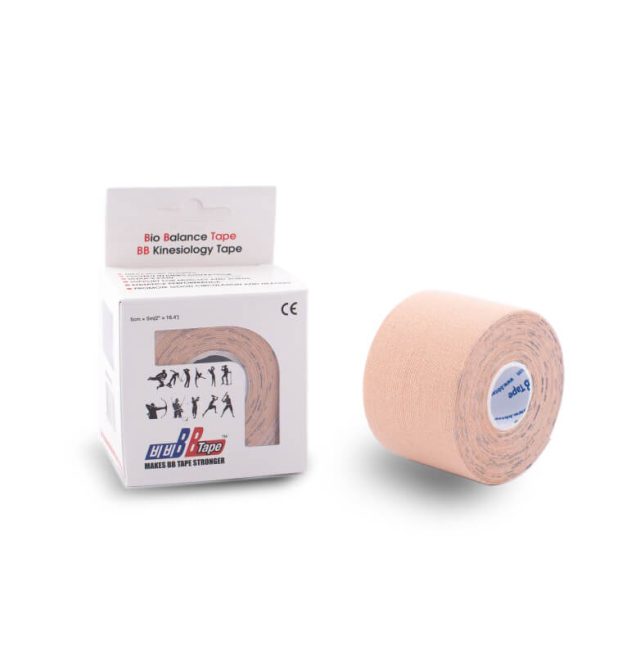 BB Tape s TURMALÍNOM - kineziologický tejp 5 cm x 5 m - Béžová