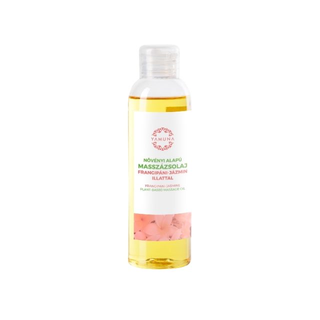 YAMUNA Masážny olej na rastlinnej báze s vôňou frangipani-jazmín 250 ml