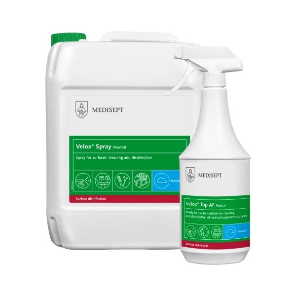 Velox Spray Medisept - roztok na dezinfekciu povrchov a zdravotníckych pomôcok 1L - neutrálny