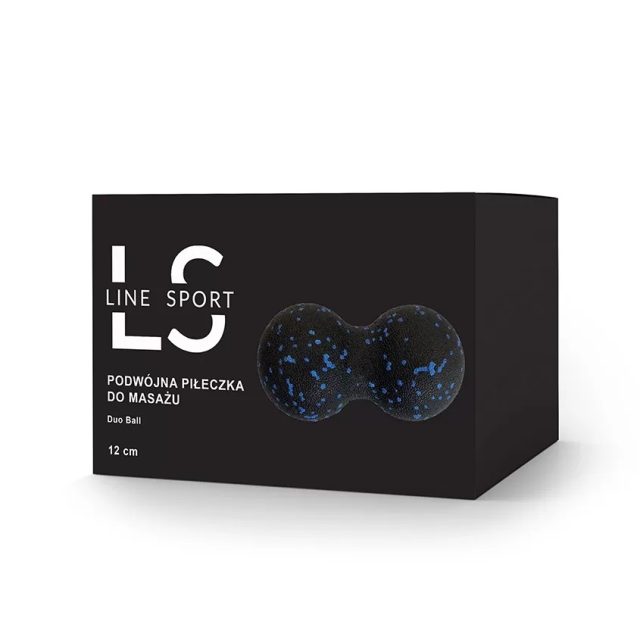 Duoball dvojitá loptička Line Sport Ø 12 cm - Čierno - modrá