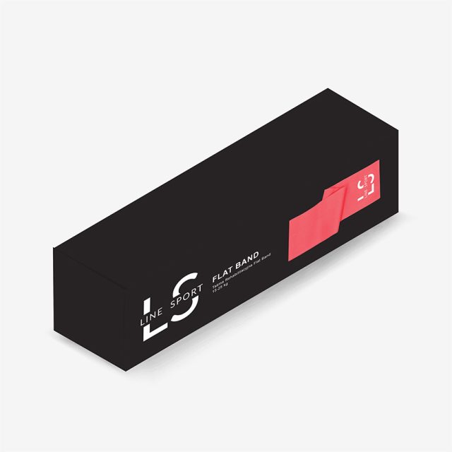 Line Sport Flat Band - hard resistance 2m - red
