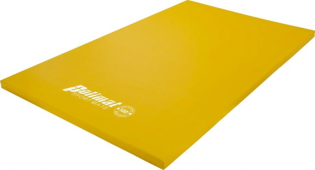 Gymnastická žinenka 150 x 100 cm - žltá (rôzne hrúbky) - 8552/10