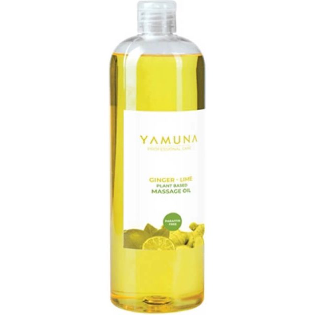 YAMUNA Zázvorovo-limetkový rastlinný masážny olej 1000 ml