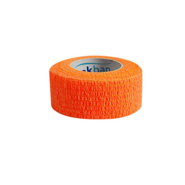 Stokban elastický samolepiaci obväz 2,5 cm x4 ,5 m – rôzne farby - Oranžová