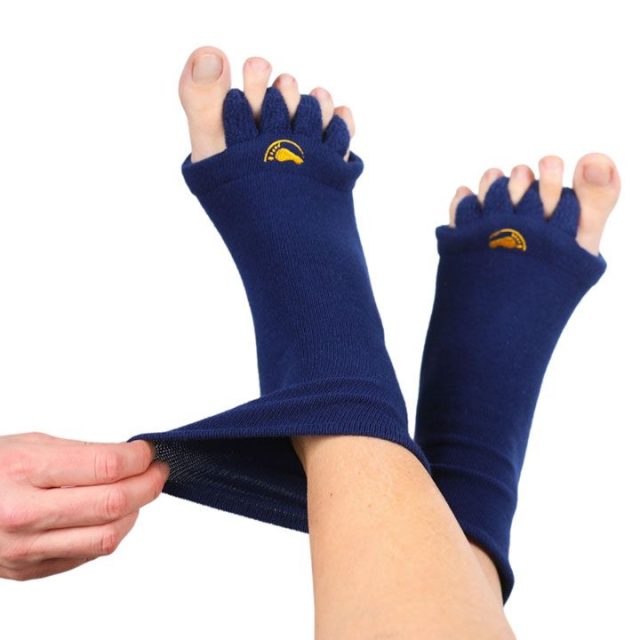 Happy Feet Adjustačné ponožky Navy Extra Stretch, veľkosť L (47-50)