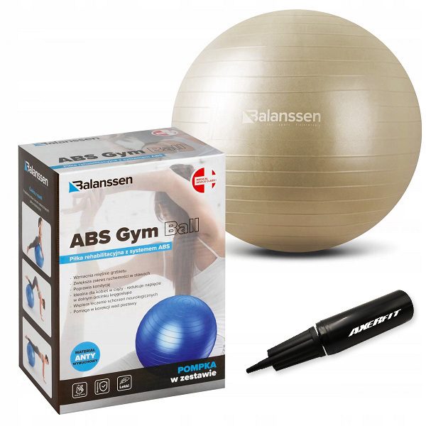 ABS Gym Ball Balanssen fitlopta - rôzne veľkosti - 6977/25C