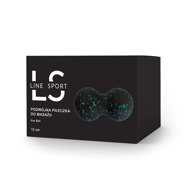 Duoball dvojitá loptička Line Sport Ø 12 cm - Čierno - zelená