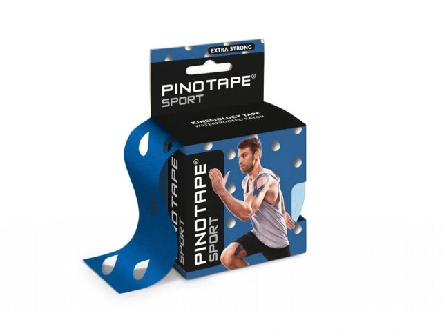 Pino Tape Sport – Kineziologický tejp 5 cm x 5 m - rôzne farby - Modrá kvapky vody fascia