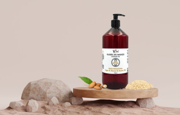Prírodný vegánsky masážny olej Vcee 1000 ml - rôzne vôňe - 6857/MEN