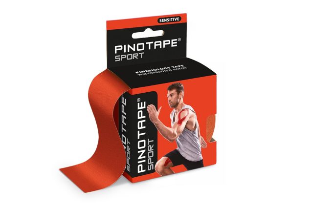 Pino Tape Sensitive – Kineziologický tejp 5 cm x 5 m - svetlo červená