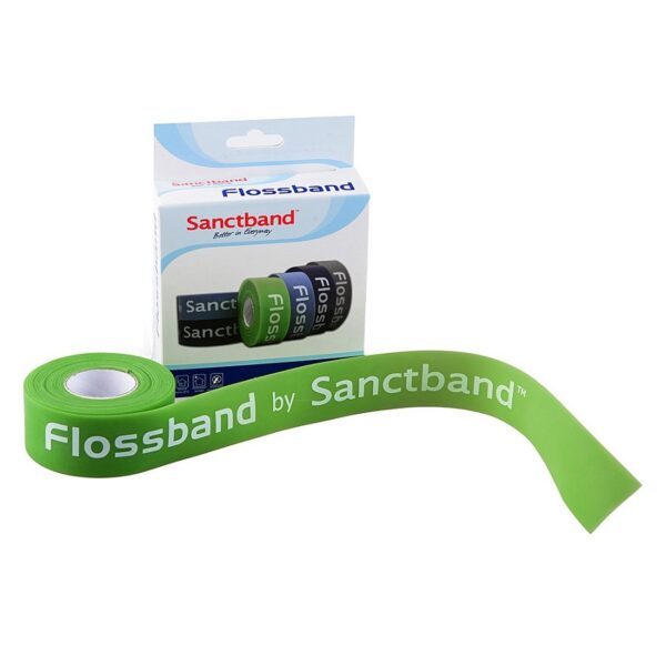 Sanctband Floss Band - rehabilitačná páska - limetková (slabý odpor ) - 5 cm x 3,5 m