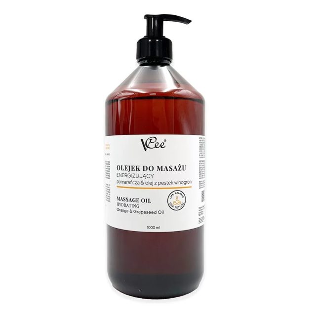 Prírodný vegánsky masážny olej Vcee 1000 ml - rôzne vôňe - 6857/POM