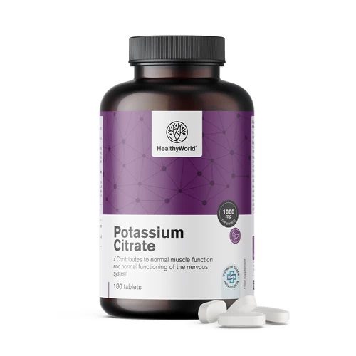Citrát draselný 1000 mg-180 tabliet