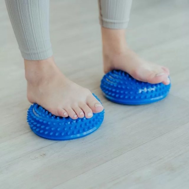 Balančná podložka ježko Ø 16 cm, 2 ks - rôzne farby - Zelená