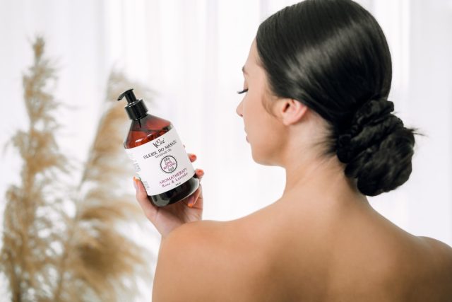 Prírodný vegánsky masážny olej Vcee 500 ml - rôzne vôňe - 6860/U