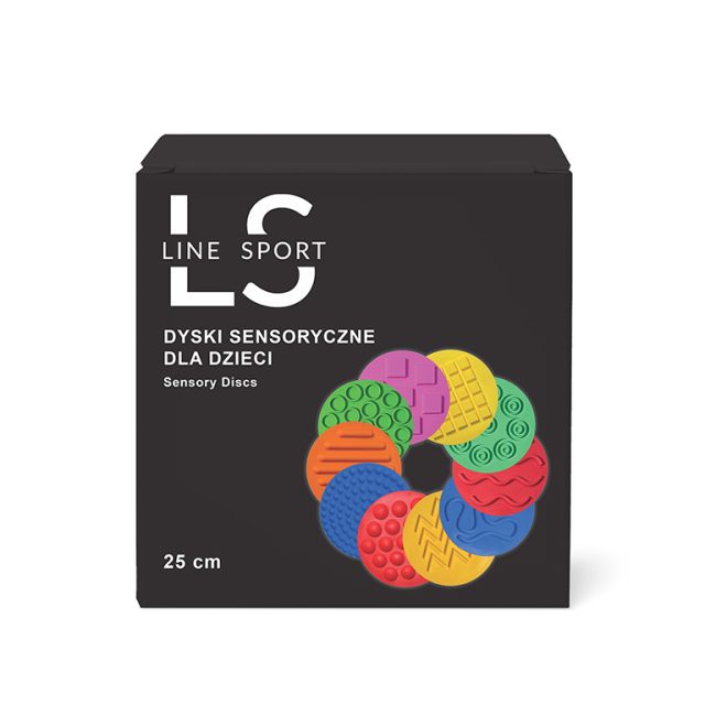 Senzorické kotúče pre deti Line Sport 25 cm (10 ks)