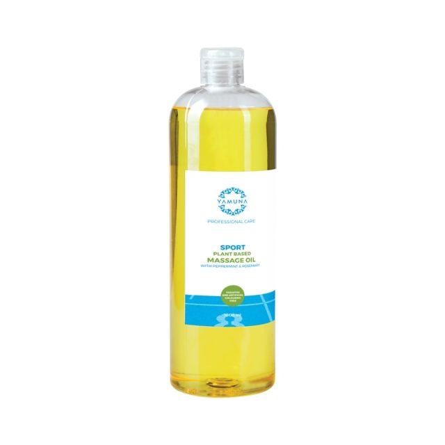 YAMUNA Športový (mätovo-rozmarínový) rastlinný masážny olej 1000 ml