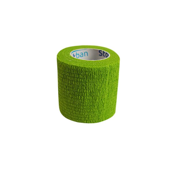 Stokban elastický samolepiaci obväz 5 cm x 4,5 m – rôzne farby - Zelená