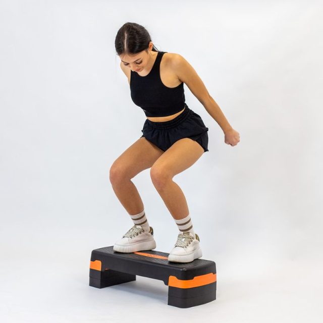 Stepper Line Sport trojstupňový - Pomarančová