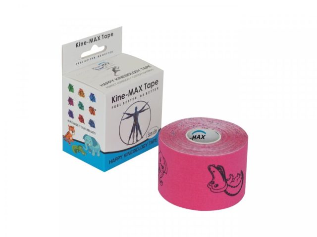 Kine-MAX Tape Happy  5cm x 5m - rôzne farby - Ružová