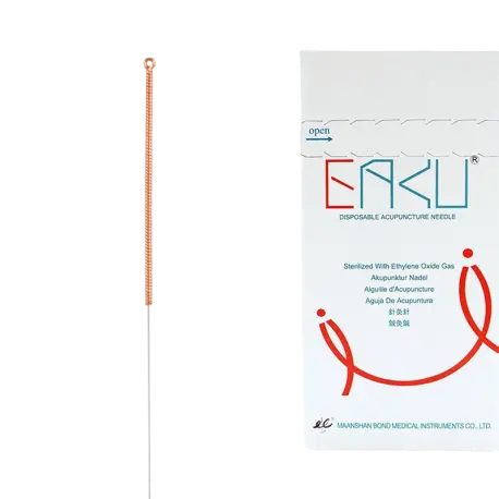 Akupunktúrne ihly - EAKU - medená rukoväť - balené s 1 ihlou bez vodiča - 100 ks. - 8277/0-10