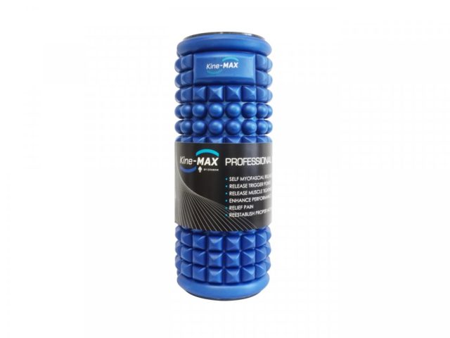 Kine-MAX Massage Foam Roller - Masážny valec - Ø14 cm,  rôzne farby - Modrá