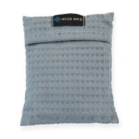 Ekologický termofor s čerešňovými kôstkami 16cm x 13 cm - ružový/šedý