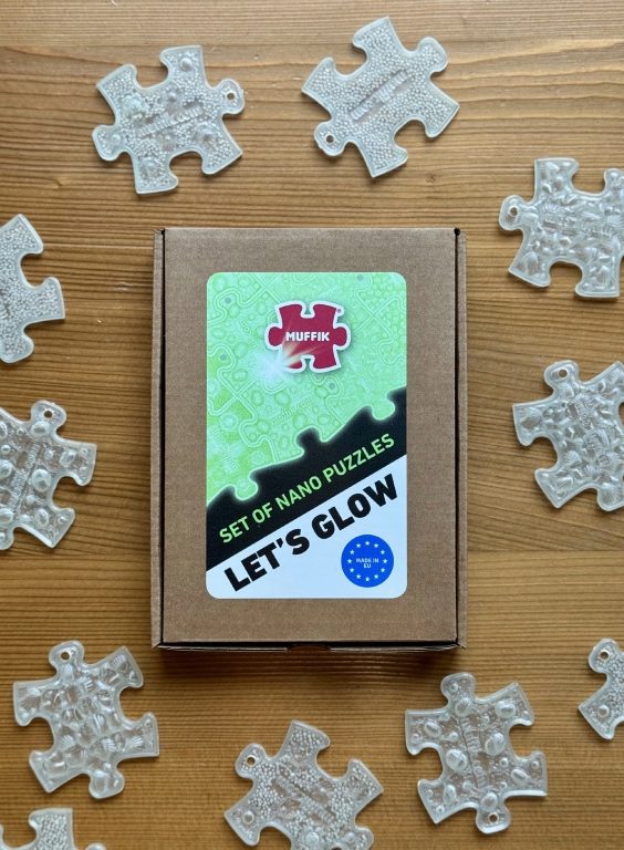 Set svietiacich puzzlíkov - Hviezdička NANO