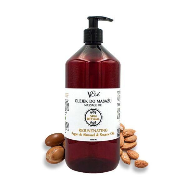 Prírodný vegánsky masážny olej Vcee 1000 ml - rôzne vôňe - 6857/ARG