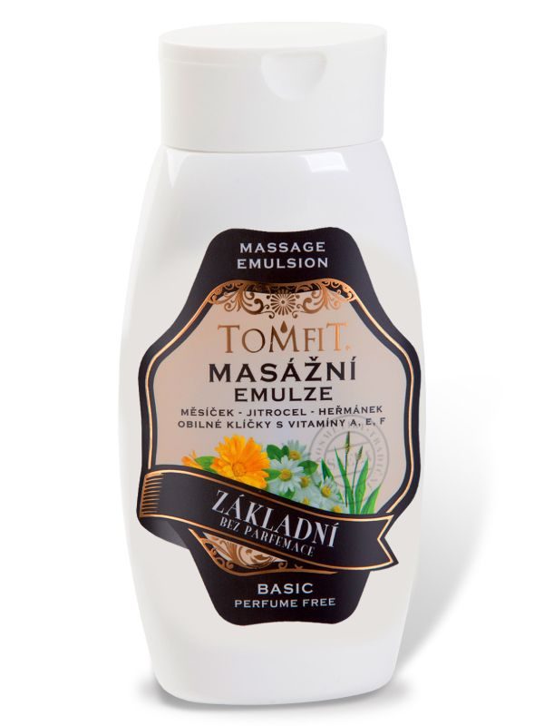 TOMFIT - masážna emulzia ZÁKLADNÁ bez parfému 250ml